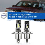 0 Anabbaglianti LED H4 29,000Lm per Volvo 940 II 944 1994 - 1998 H4: Kit LED Moai 29.000Lumen