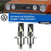 0 Anabbaglianti LED H4 29,000Lm per VW Golf 2  1983 - 1990 H4: Kit LED Moai 29.000Lumen