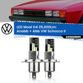 0 Anabbaglianti LED H4 29,000Lm per VW Scirocco II 1980 - 1992 H4: Kit LED Moai 29.000Lumen