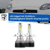 0 Anabbaglianti LED H4 32,000Lm per Abarth Grande punto 2007 - 2010 Kit LED Edge - H4 - Professionale 32.000 Lumen