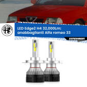 0 Anabbaglianti LED H4 32,000Lm per Alfa romeo 33  1990 - 1994 Kit LED Edge - H4 - Professionale 32.000 Lumen