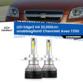 0 Anabbaglianti LED H4 32,000Lm per Chevrolet Aveo T250 2005 - 2011 Kit LED Edge - H4 - Professionale 32.000 Lumen