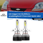 0 Anabbaglianti LED H4 32,000Lm per Chevrolet Matiz Mk2 2005 - 2011 Kit LED Edge - H4 - Professionale 32.000 Lumen