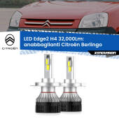 0 Anabbaglianti LED H4 32,000Lm per Citroën Berlingo 1996 - 2007 Kit LED Edge - H4 - Professionale 32.000 Lumen