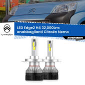 0 Anabbaglianti LED H4 32,000Lm per Citroën Nemo 2008 in poi Kit LED Edge - H4 - Professionale 32.000 Lumen