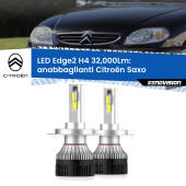0 Anabbaglianti LED H4 32,000Lm per Citroën Saxo 1996 - 2004 Kit LED Edge - H4 - Professionale 32.000 Lumen