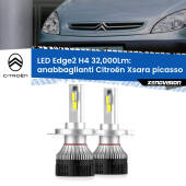 0 Anabbaglianti LED H4 32,000Lm per Citroën Xsara picasso  1999 - 2012 Kit LED Edge - H4 - Professionale 32.000 Lumen