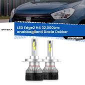 0 Anabbaglianti LED H4 32,000Lm per Dacia Dokker 2012 in poi Kit LED Edge - H4 - Professionale 32.000 Lumen