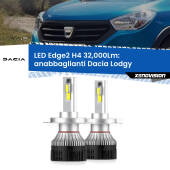 0 Anabbaglianti LED H4 32,000Lm per Dacia Lodgy 2012 in poi Kit LED Edge - H4 - Professionale 32.000 Lumen