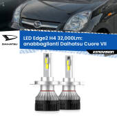 0 Anabbaglianti LED H4 32,000Lm per Daihatsu Cuore VII  2007 - 2018 Kit LED Edge - H4 - Professionale 32.000 Lumen