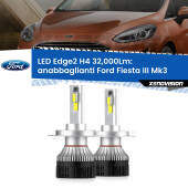 0 Anabbaglianti LED H4 32,000Lm per Ford Fiesta Mk3 1989 - 1995 Kit LED Edge - H4 - Professionale 32.000 Lumen