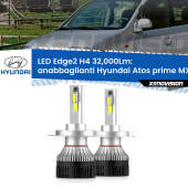 0 Anabbaglianti LED H4 32,000Lm per Hyundai Atos prime MX 1997 - 2008 Kit LED Edge - H4 - Professionale 32.000 Lumen