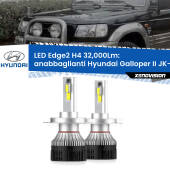 0 Anabbaglianti LED H4 32,000Lm per Hyundai Galloper II JK-01 1998 - 2003 Kit LED Edge - H4 - Professionale 32.000 Lumen