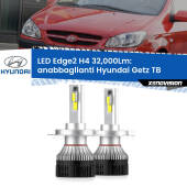 0 Anabbaglianti LED H4 32,000Lm per Hyundai Getz TB 2002 - 2009 Kit LED Edge - H4 - Professionale 32.000 Lumen