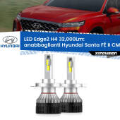 0 Anabbaglianti LED H4 32,000Lm per Hyundai Santa FÉ II CM a parabola Kit LED Edge - H4 - Professionale 32.000 Lumen