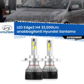 0 Anabbaglianti LED H4 32,000Lm per Hyundai Santamo  1998 - 2002 Kit LED Edge - H4 - Professionale 32.000 Lumen