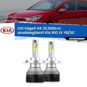 0 Anabbaglianti LED H4 32,000Lm per KIA RIO IV YB/SC fari a parabola Kit LED Edge - H4 - Professionale 32.000 Lumen