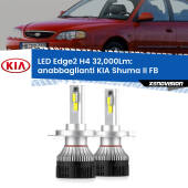 0 Anabbaglianti LED H4 32,000Lm per KIA Shuma II FB 2001 - 2004 Kit LED Edge - H4 - Professionale 32.000 Lumen
