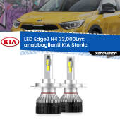 0 Anabbaglianti LED H4 32,000Lm per KIA Stonic  a parabola singola Kit LED Edge - H4 - Professionale 32.000 Lumen