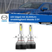 0 Anabbaglianti LED H4 32,000Lm per Mazda 2 DY 2003 - 2007 Kit LED Edge - H4 - Professionale 32.000 Lumen