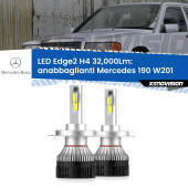 0 Anabbaglianti LED H4 32,000Lm per Mercedes 190 W201 1982 - 1993 Kit LED Edge - H4 - Professionale 32.000 Lumen