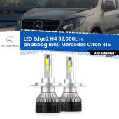 0 Anabbaglianti LED H4 32,000Lm per Mercedes Citan 415 2012 in poi Kit LED Edge - H4 - Professionale 32.000 Lumen