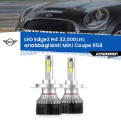 0 Anabbaglianti LED H4 32,000Lm per Mini Coupe R58 2011 - 2015 Kit LED Edge - H4 - Professionale 32.000 Lumen