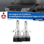0 Anabbaglianti LED H4 32,000Lm per Mitsubishi Pajero III V60 2000 - 2007 Kit LED Edge - H4 - Professionale 32.000 Lumen