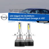0 Anabbaglianti LED H4 32,000Lm per Opel Omega A V87 1986 - 1994 Kit LED Edge - H4 - Professionale 32.000 Lumen