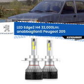 0 Anabbaglianti LED H4 32,000Lm per Peugeot 205 1983 - 1999 Kit LED Edge - H4 - Professionale 32.000 Lumen