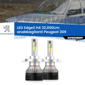 0 Anabbaglianti LED H4 32,000Lm per Peugeot 309 1989 - 1993 Kit LED Edge - H4 - Professionale 32.000 Lumen