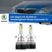 0 Anabbaglianti LED H4 32,000Lm per Skoda Roomster 5J fari a parabola Kit LED Edge - H4 - Professionale 32.000 Lumen