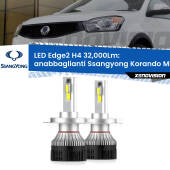 0 Anabbaglianti LED H4 32,000Lm per Ssangyong Korando Mk2 1996 - 2006 Kit LED Edge - H4 - Professionale 32.000 Lumen