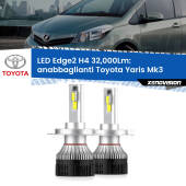 0 Anabbaglianti LED H4 32,000Lm per Toyota Yaris Mk3 fari a parabola Kit LED Edge - H4 - Professionale 32.000 Lumen