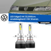 0 Anabbaglianti LED H4 32,000Lm per VW Sharan  a parabola singola Kit LED Edge - H4 - Professionale 32.000 Lumen