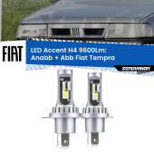0 Anabbaglianti LED H4 9600Lm per Fiat Tempra  1990 - 1996 H4: Kit LED Accent 9600LM