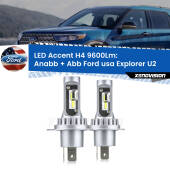 0 Anabbaglianti LED H4 9600Lm per Ford usa Explorer U2 1995 - 2001 H4: Kit LED Accent 9600LM