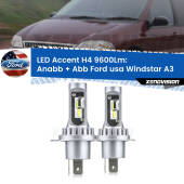 0 Anabbaglianti LED H4 9600Lm per Ford usa Windstar A3 1995 - 2000 H4: Kit LED Accent 9600LM