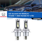 0 Anabbaglianti LED H4 9600Lm per Honda Hr-v RU a parabola singola H4: Kit LED Accent 9600LM