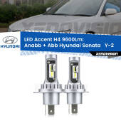 0 Anabbaglianti LED H4 9600Lm per Hyundai Sonata   Y-2 1988 - 1993 H4: Kit LED Accent 9600LM