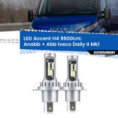 0 Anabbaglianti LED H4 9600Lm per Iveco Daily II Mk1 1999 - 2006 H4: Kit LED Accent 9600LM