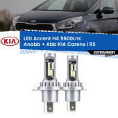 0 Anabbaglianti LED H4 9600Lm per KIA Carens I RS 1999 - 2005 H4: Kit LED Accent 9600LM