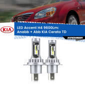 0 Anabbaglianti LED H4 9600Lm per KIA Cerato TD 2008 - 2011 H4: Kit LED Accent 9600LM