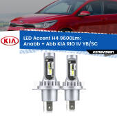 0 Anabbaglianti LED H4 9600Lm per KIA RIO IV YB/SC fari a parabola H4: Kit LED Accent 9600LM