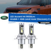 0 Anabbaglianti LED H4 9600Lm per Land rover Discovery II L318 prima serie H4: Kit LED Accent 9600LM