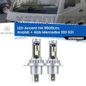 0 Anabbaglianti LED H4 9600Lm per Mercedes 100 631 1988 - 1996 H4: Kit LED Accent 9600LM