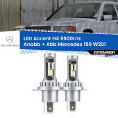 0 Anabbaglianti LED H4 9600Lm per Mercedes 190 W201 1982 - 1993 H4: Kit LED Accent 9600LM