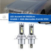 0 Anabbaglianti LED H4 9600Lm per Mercedes Kombi S124 1985 - 1993 H4: Kit LED Accent 9600LM