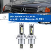 0 Anabbaglianti LED H4 9600Lm per Mercedes SL R129 1989 - 2001 H4: Kit LED Accent 9600LM