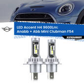 0 Anabbaglianti LED H4 9600Lm per Mini Clubman F54 2014 - 2019 H4: Kit LED Accent 9600LM